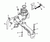 Toro 73421 (416-H) - 416-H Garden Tractor, 1993 (3900001-3999999) Ersatzteile INTAKE MANIFOLD