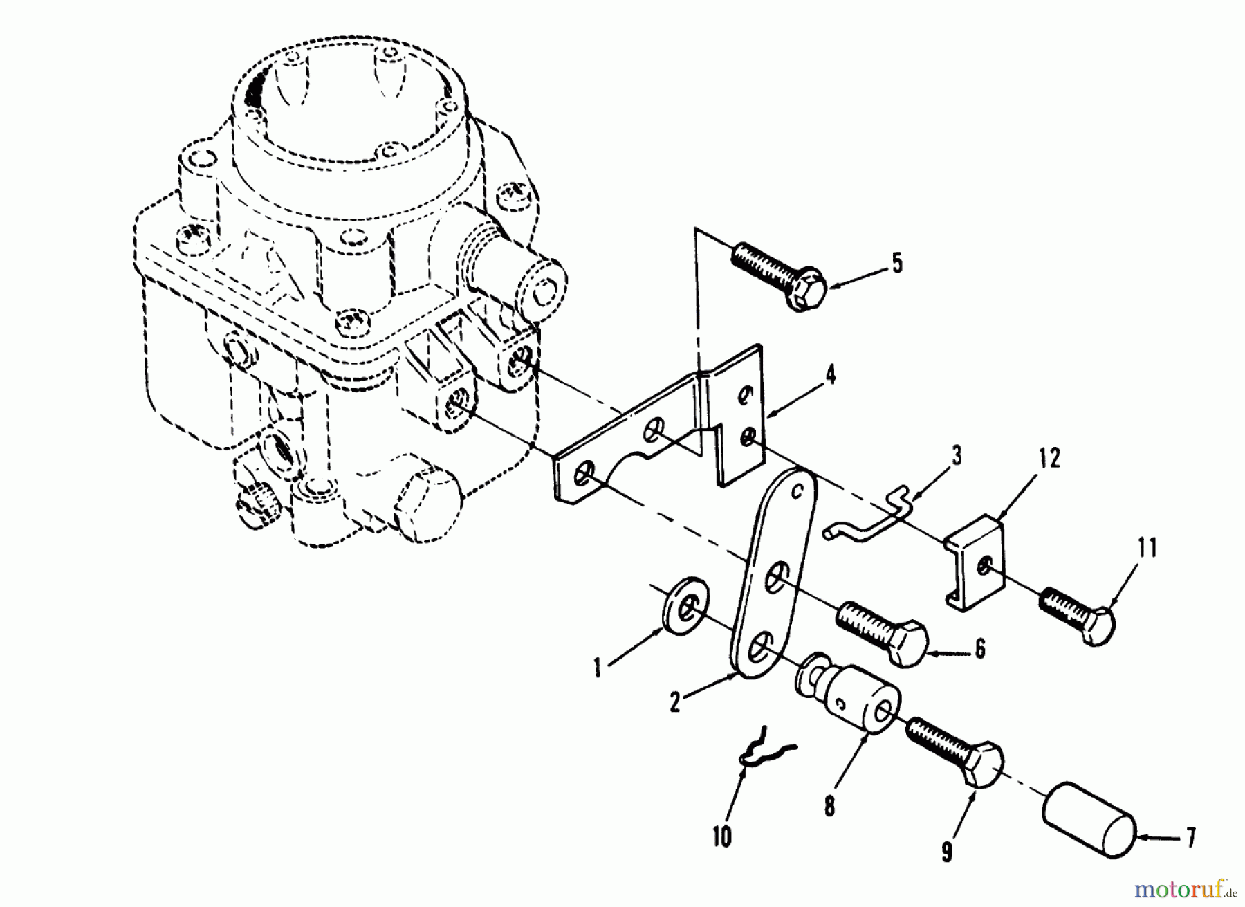 Toro Neu Mowers, Lawn & Garden Tractor Seite 1 73421 (416-H) - Toro 416-H Garden Tractor, 1995 (5900001-5901046) CHOKE LINKAGE