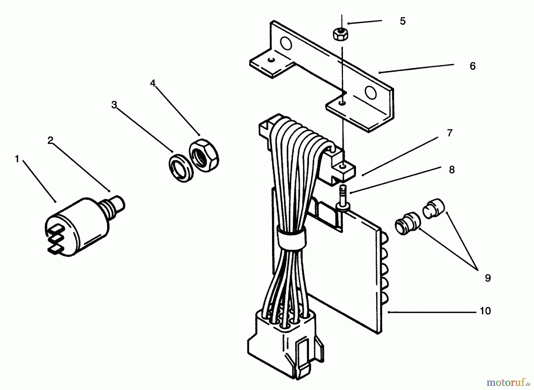 Toro Neu Mowers, Lawn & Garden Tractor Seite 1 73421 (416-H) - Toro 416-H Garden Tractor, 1994 (4900001-4999999) ELECTRICAL SYSTEM #3