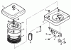 Toro 73421 (416-H) - 416-H Garden Tractor, 1996 (6900001-6999999) Ersatzteile AIR CLEANER