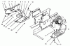Toro 73421 (416-H) - 416-H Garden Tractor, 1996 (6900001-6999999) Ersatzteile BELT GUARD & FOOTRESTS