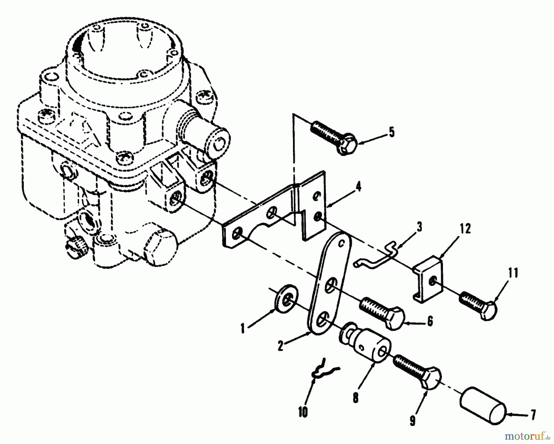 Toro Neu Mowers, Lawn & Garden Tractor Seite 1 73421 (416-H) - Toro 416-H Garden Tractor, 1995 (5901047-5999999) CHOKE LINKAGE