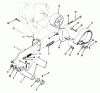 Toro 73421 (416-H) - 416-H Garden Tractor, 1996 (6900001-6999999) Ersatzteile CLUTCH, BRAKE AND SPEED CONTROL LINKAGE