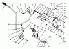 Toro 73421 (416-H) - 416-H Garden Tractor, 1996 (6900001-6999999) Ersatzteile CLUTCH, BRAKE MOTION CONTROL LINKAGE