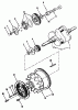 Toro 73421 (416-H) - 416-H Garden Tractor, 1996 (6900001-6999999) Ersatzteile CRANKSHAFT, CAMSHAFT, FLYWHEEL
