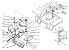 Toro 73421 (416-H) - 416-H Garden Tractor, 1996 (6900001-6999999) Ersatzteile FUEL TANK, FUEL PUMP, FENDER AND SUPPORT