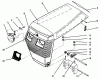 Toro 73421 (416-H) - 416-H Garden Tractor, 1996 (6900001-6999999) Ersatzteile HOOD ASSEMBLY
