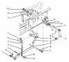 Toro 73421 (416-H) - 416-H Garden Tractor, 1996 (6900001-6999999) Ersatzteile HYDROSTATIC LIFT LINKAGE