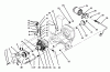 Toro 73421 (416-H) - 416-H Garden Tractor, 1996 (6900001-6999999) Ersatzteile HYDROSTATIC TRANSMISSION