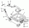 Toro 73421 (416-H) - 416-H Garden Tractor, 1996 (6900001-6999999) Ersatzteile OIL BASE AND FILL TUBE AND BRACKET