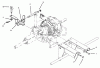 Toro 73421 (416-H) - 416-H Garden Tractor, 1996 (6900001-6999999) Ersatzteile REAR HITCH ASSEMBLY
