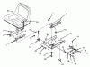 Toro 73421 (416-H) - 416-H Garden Tractor, 1996 (6900001-6999999) Ersatzteile SEAT