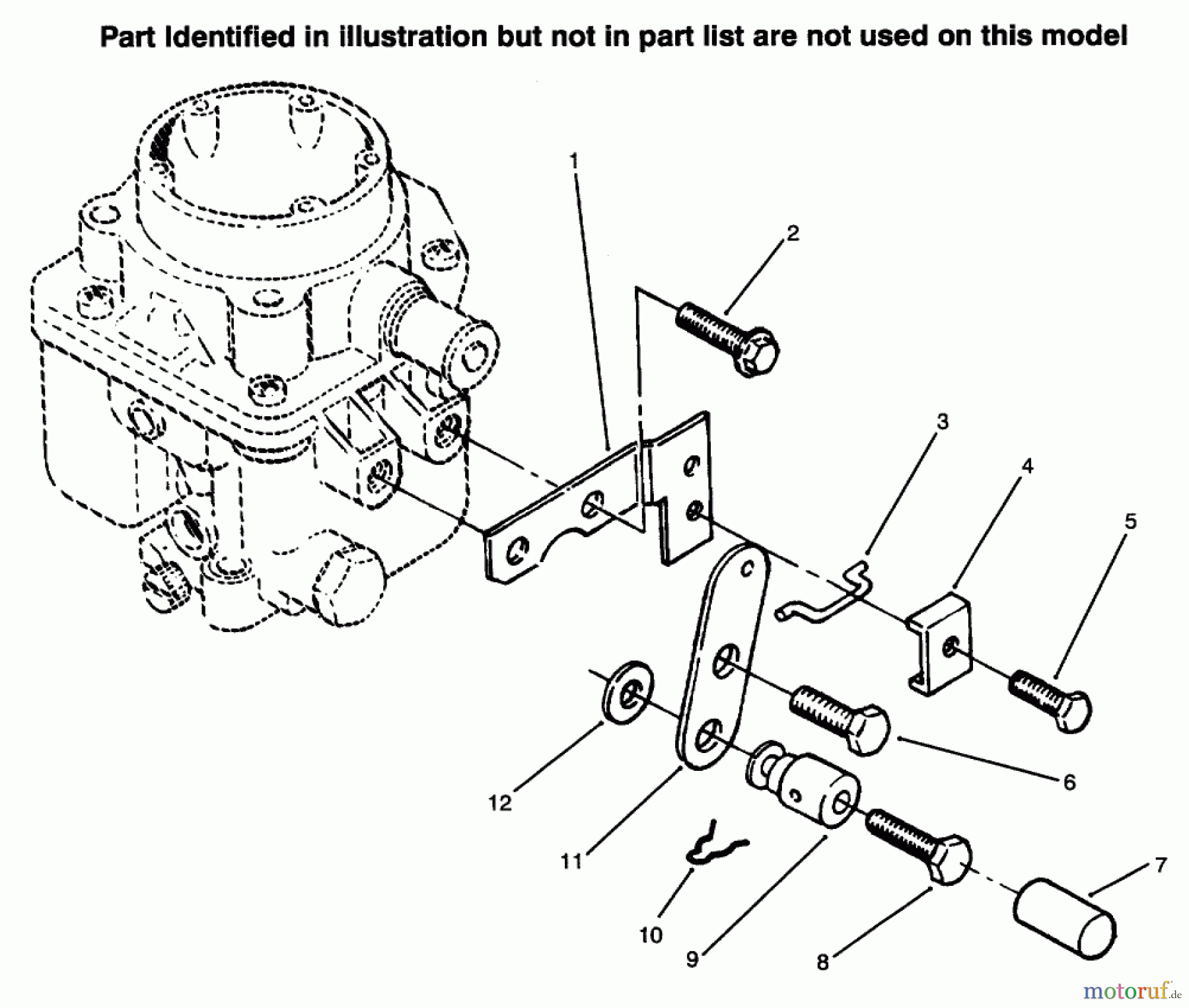 Toro Neu Mowers, Lawn & Garden Tractor Seite 1 73422 (416-8) - Toro 416-8 Garden Tractor, 1996 (6900001-6999999) CHOKE CONTROL
