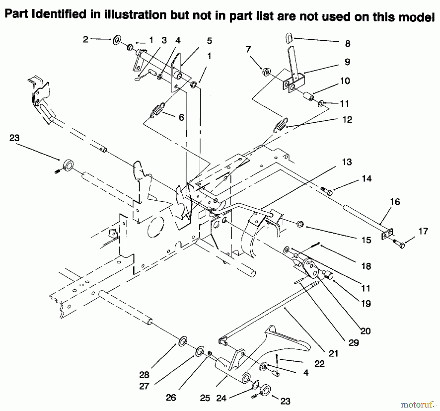 Toro Neu Mowers, Lawn & Garden Tractor Seite 1 73422 (416-8) - Toro 416-8 Garden Tractor, 1996 (6900001-6999999) CLUTCH