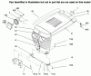 Toro 73422 (416-8) - 416-8 Garden Tractor, 1996 (6900001-6999999) Ersatzteile HOOD AND GRILLE