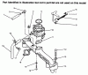 Toro 73422 (416-8) - 416-8 Garden Tractor, 1996 (6900001-6999999) Ersatzteile INTAKE MANIFOLD & CARBURETOR