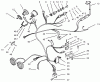 Toro 73422 (416-8) - 416-8 Garden Tractor, 1997 (7900001-7999999) Ersatzteile 416-8 WIRE HARNESS ATTACHMENT & COMPONENT-S