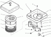 Toro 73422 (416-8) - 416-8 Garden Tractor, 1997 (7900001-7999999) Ersatzteile AIR CLEANER