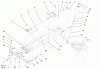 Toro 73422 (416-8) - 416-8 Garden Tractor, 1997 (7900001-7999999) Ersatzteile FRAME AXLE AND STEERING SYSTEM