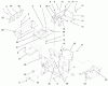 Toro 73422 (416-8) - 416-8 Garden Tractor, 1997 (7900001-7999999) Ersatzteile HOODSTAND, CONSOLE