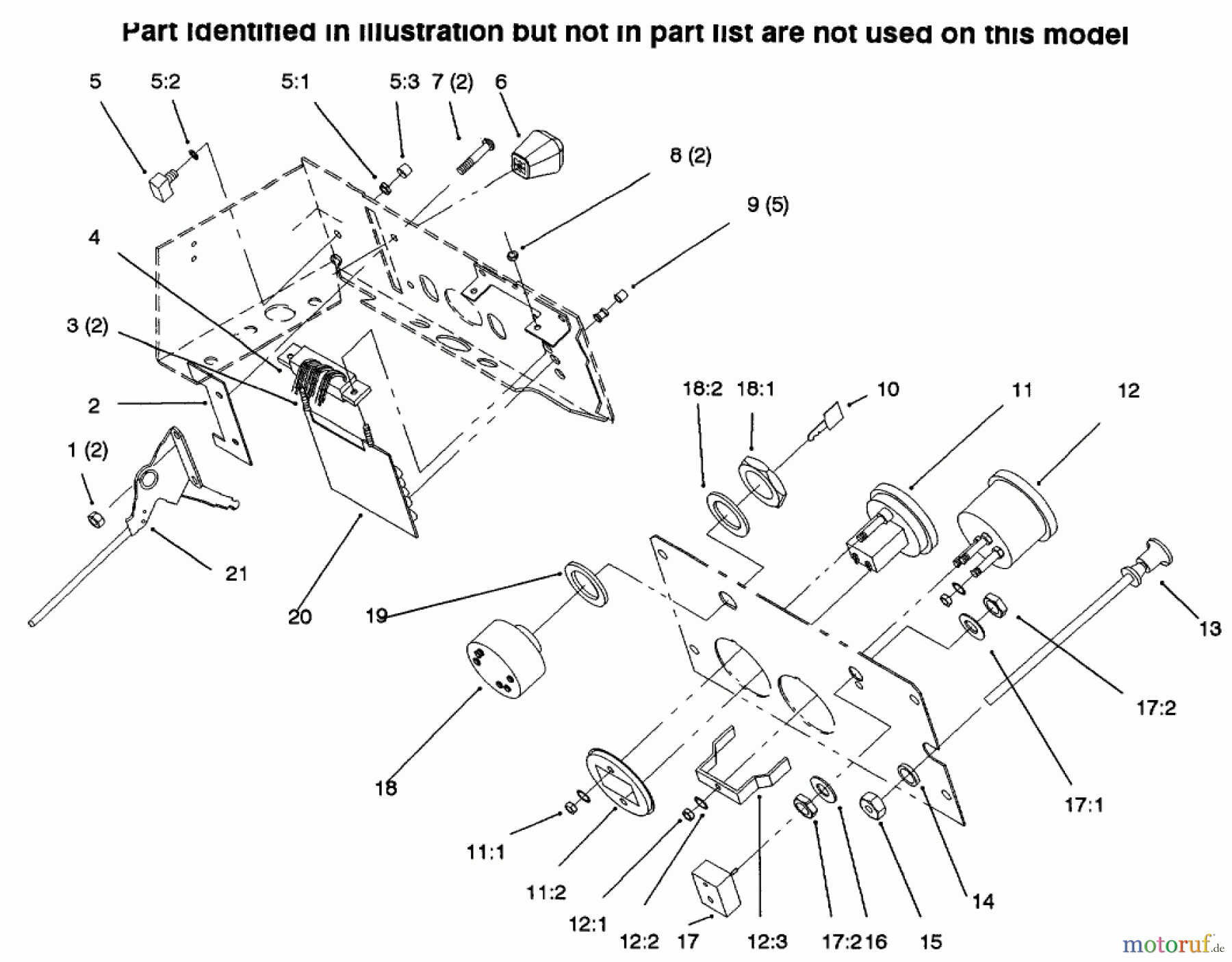 Toro Neu Mowers, Lawn & Garden Tractor Seite 1 73423 (416-H) - Toro 416-H Garden Tractor, 1996 (6900001-6999999) GAUGES, THROTTLE