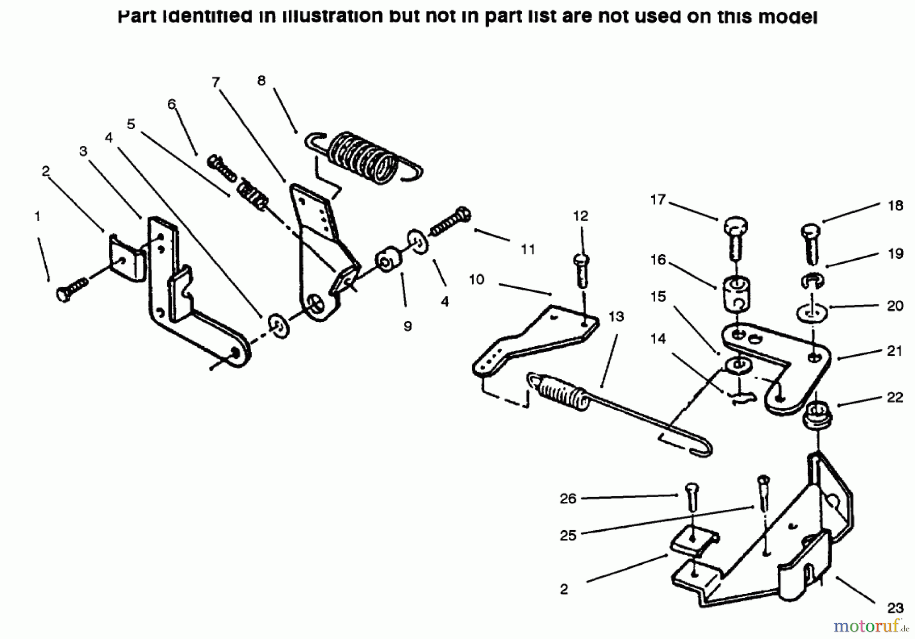 Toro Neu Mowers, Lawn & Garden Tractor Seite 1 73423 (416-H) - Toro 416-H Garden Tractor, 1996 (6900001-6999999) GOVERNOR
