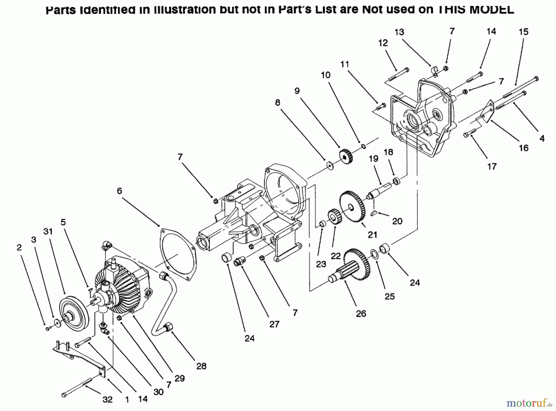 Toro Neu Mowers, Lawn & Garden Tractor Seite 1 73423 (416-H) - Toro 416-H Garden Tractor, 1996 (6900001-6999999) HYDROSTATIC TRANSMISSION #2