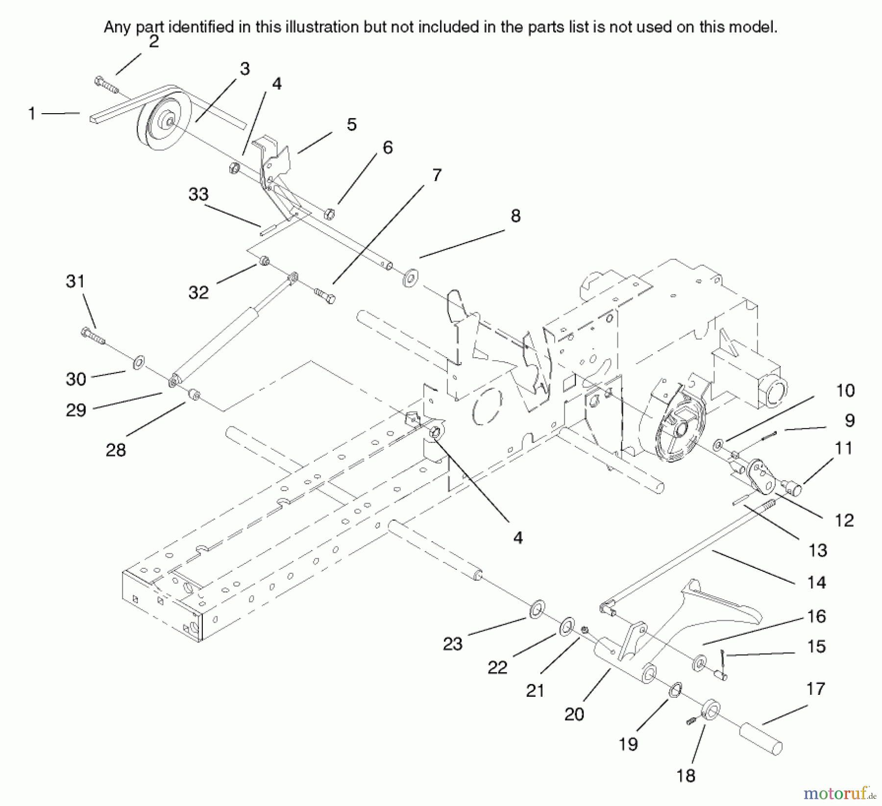  Toro Neu Mowers, Lawn & Garden Tractor Seite 1 73428 (312-8) - Toro 312-8 Garden Tractor, 1998 (8900001-8900499) CLUTCH SYSTEM
