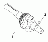 Toro 73428 (312-8) - 312-8 Garden Tractor, 1998 (8900001-8900499) Ersatzteile CRANKSHAFT