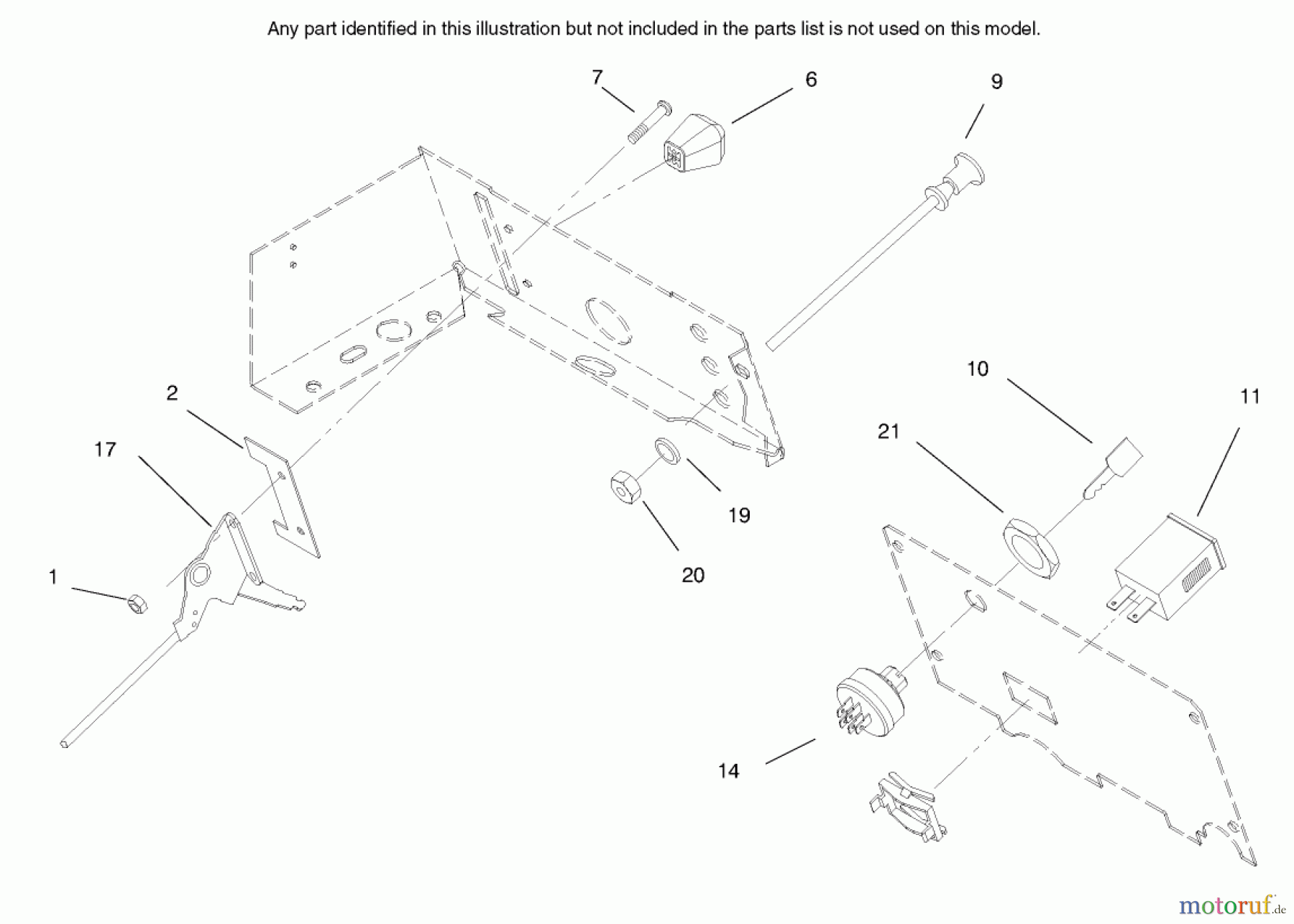 Toro Neu Mowers, Lawn & Garden Tractor Seite 1 73428 (312-8) - Toro 312-8 Garden Tractor, 1998 (8900001-8900499) GAUGES, WARNING LIGHTS & CONTROLS