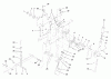 Toro 73428 (312-8) - 312-8 Garden Tractor, 1998 (8900001-8900499) Ersatzteile MANUAL LIFT SYSTEM