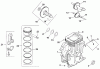 Toro 73429 (312-8) - 312-8 Garden Tractor, 1999 (9900001-9999999) Ersatzteile CRANKCASE (MODEL 73429 ONLY)