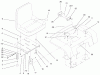 Toro 73429 (312-8) - 312-8 Garden Tractor, 1999 (9900001-9999999) Ersatzteile FENDER, SEAT & TAIL LIGHTS/REFLECTORS ASSEMBLY