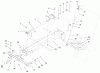 Toro 73429 (312-8) - 312-8 Garden Tractor, 1999 (9900001-9999999) Ersatzteile FRAME, AXLE & STEERING SYSTEM