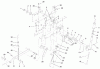 Toro 73429 (312-8) - 312-8 Garden Tractor, 1999 (9900001-9999999) Ersatzteile MANUAL LIFT SYSTEM ASSEMBLY