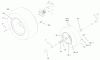 Toro 73429 (312-8) - 312-8 Garden Tractor, 1999 (9900001-9999999) Ersatzteile WHEELS ASSEMBLY