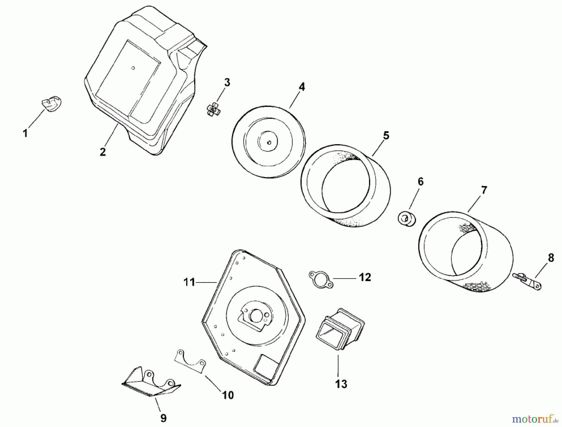Toro Neu Mowers, Lawn & Garden Tractor Seite 1 73449 (314-8) - Toro 314-8 Garden Tractor, 2000 (200000001-200999999) AIR INTAKE/FILTRATION (MODEL 73429 ONLY)
