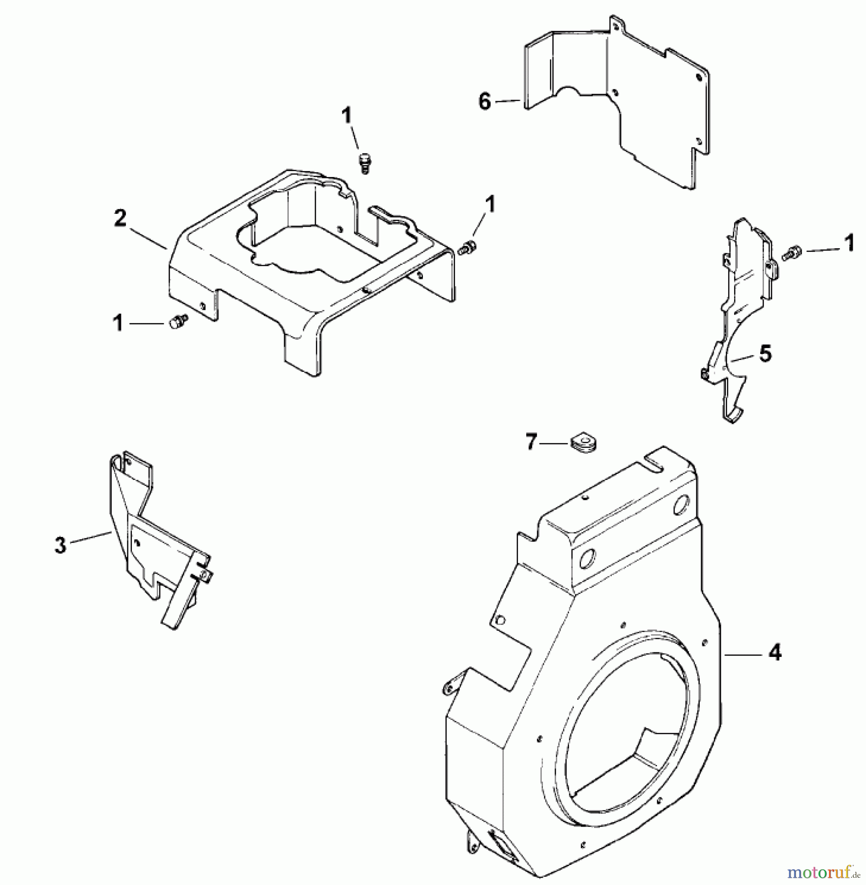Toro Neu Mowers, Lawn & Garden Tractor Seite 1 73449 (314-8) - Toro 314-8 Garden Tractor, 2000 (200000001-200999999) BLOWER HOUSING & BAFFLES (MODEL 73429 ONLY)