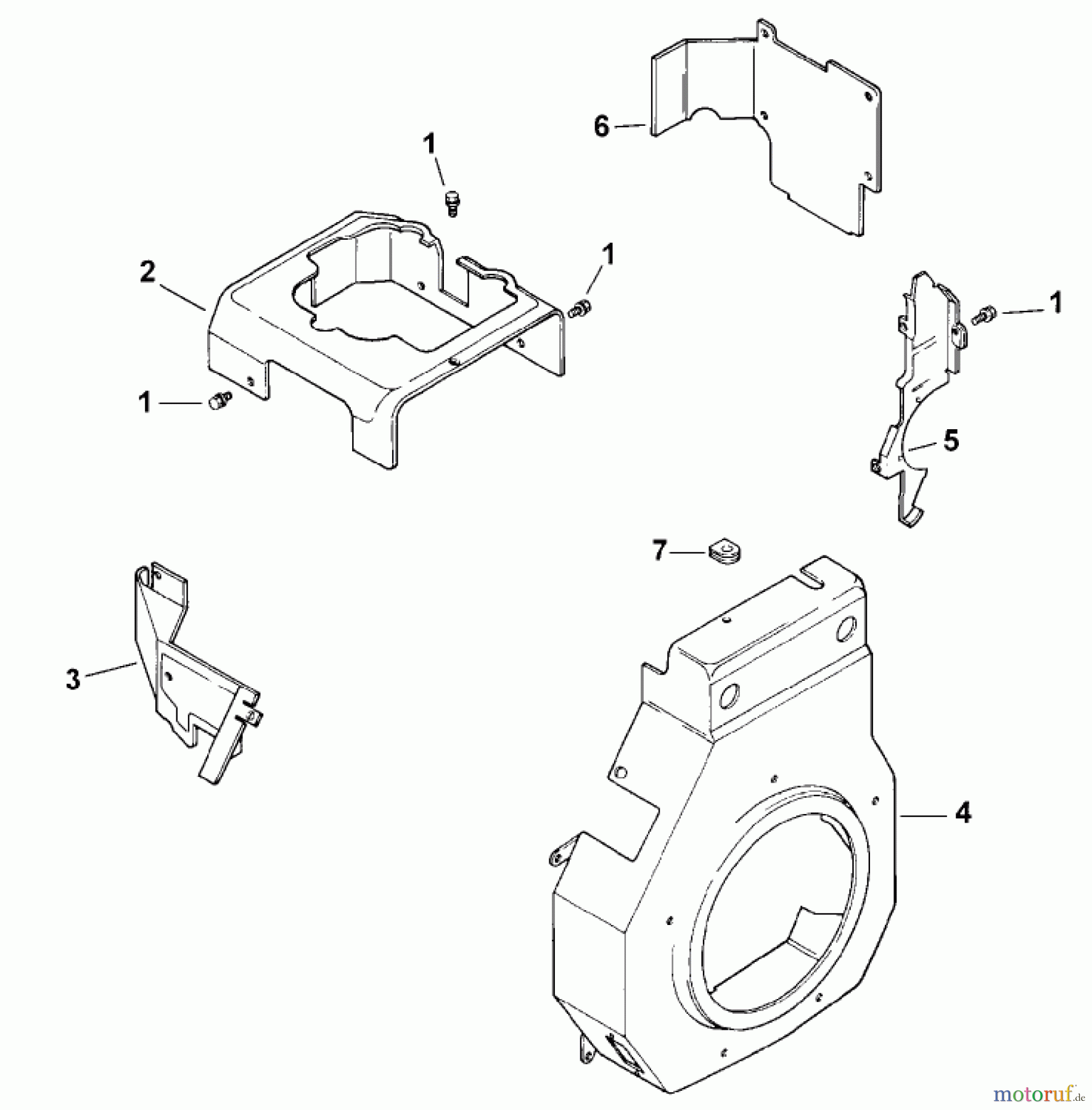 Toro Neu Mowers, Lawn & Garden Tractor Seite 1 73449 (314-8) - Toro 314-8 Garden Tractor, 2000 (200000001-200999999) BLOWER HOUSING & BAFFLES (MODEL 73449 ONLY)