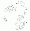 Toro 73449 (314-8) - 314-8 Garden Tractor, 2000 (200000001-200999999) Ersatzteile BLOWER HOUSING & BAFFLES (MODEL 73449 ONLY)