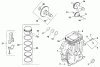 Toro 73449 (314-8) - 314-8 Garden Tractor, 2000 (200000001-200999999) Ersatzteile CRANKCASE (MODEL 73429 ONLY)