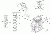 Toro 73449 (314-8) - 314-8 Garden Tractor, 2000 (200000001-200999999) Ersatzteile CRANKCASE (MODEL 73449 ONLY)