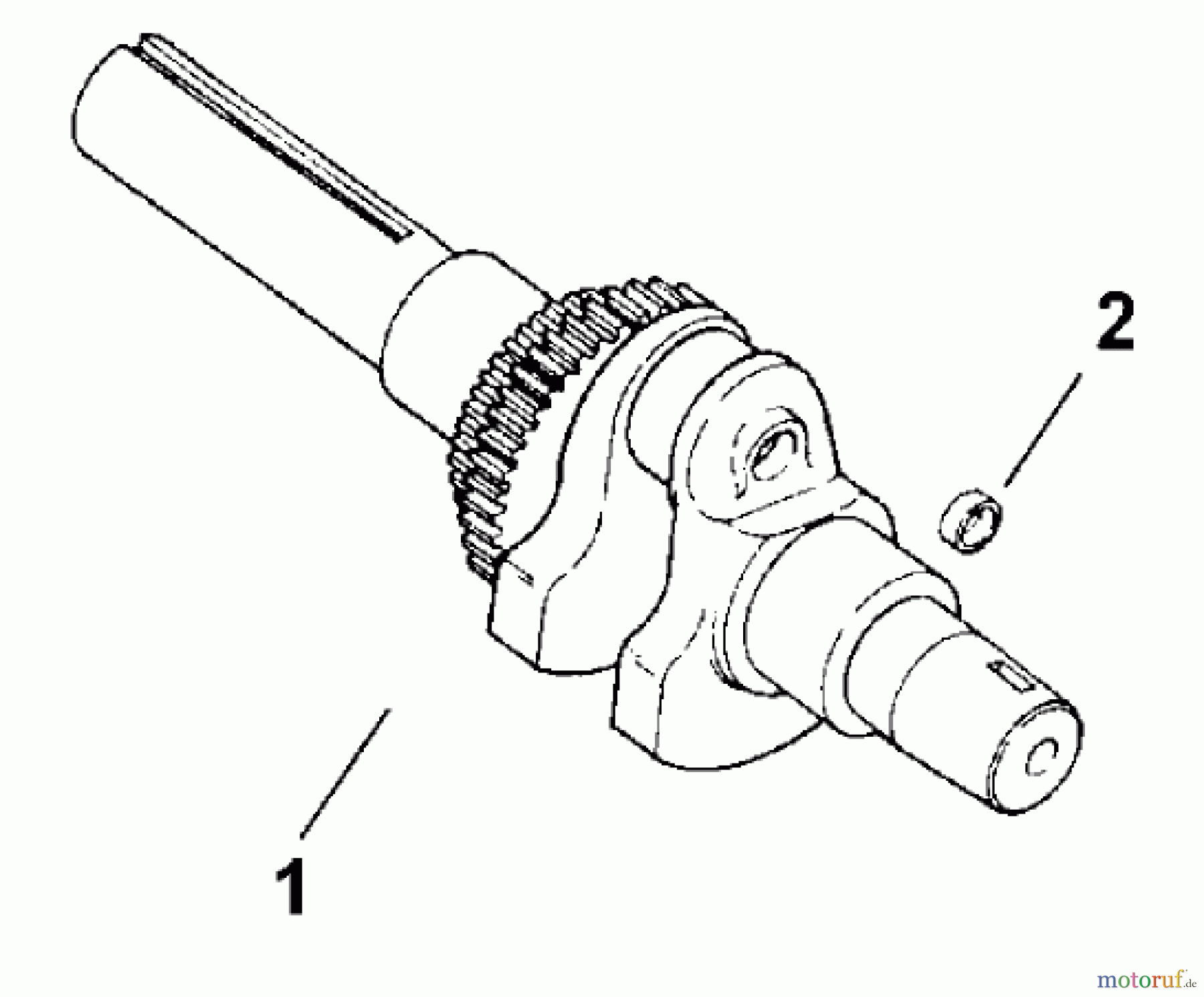 Toro Neu Mowers, Lawn & Garden Tractor Seite 1 73449 (314-8) - Toro 314-8 Garden Tractor, 2000 (200000001-200999999) CRANKSHAFT (MODEL 73429 ONLY)