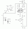 Toro 73449 (314-8) - 314-8 Garden Tractor, 2000 (200000001-200999999) Ersatzteile CYLINDER HEAD/VALVE & BREATHER (MODEL 73429 ONLY)