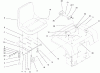 Toro 73449 (314-8) - 314-8 Garden Tractor, 2000 (200000001-200999999) Ersatzteile FENDER, SEAT & TAIL LIGHTS/REFLECTORS ASSEMBLY