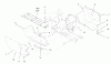 Toro 73449 (314-8) - 314-8 Garden Tractor, 2000 (200000001-200999999) Ersatzteile FOOTREST & HOODSTAND SIDE COVERS ASSEMBLY