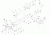 Toro 73449 (314-8) - 314-8 Garden Tractor, 2000 (200000001-200999999) Ersatzteile FRAME, AXLE & STEERING SYSTEM