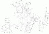 Toro 73449 (314-8) - 314-8 Garden Tractor, 2000 (200000001-200999999) Ersatzteile MANUAL LIFT SYSTEM ASSEMBLY