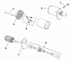 Toro 73449 (314-8) - 314-8 Garden Tractor, 2000 (200000001-200999999) Ersatzteile STARTER (MODEL 73449 ONLY)