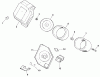 Toro 73429 (312-8) - 312-8 Garden Tractor, 2001 (210000001-210999999) Ersatzteile AIR INTAKE/FILTRATION (MODEL 73429 ONLY)